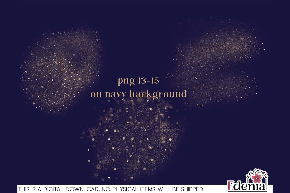 Gold Glitter Overlays Sublimation, a Decorative Illustration by EdeniaArtStudio (Photo 12 of 15)