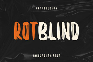 Rotblind - Handbrush Font, a Script Font by Ary_ngeblur