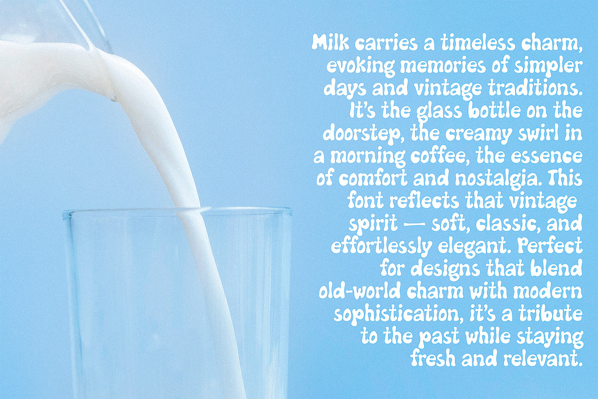 Milky Boom - Retro Groovy Font, a Handwritten Font by Kokoshka (Photo 5 of 8)