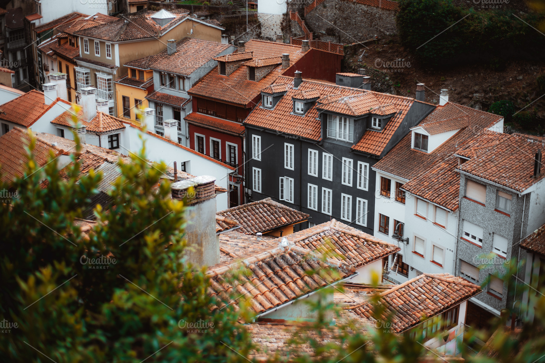 Spanish tiled roof houses, an Architecture Photo by SkyNext