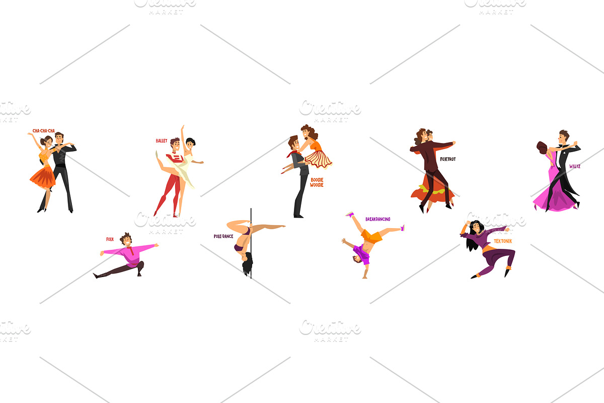 Dancing People Character Performing, a Person Illustration by TopVectors