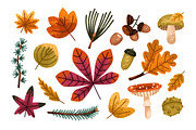 Autumn leaves. Fall set, backgrounds, a Seasonal Illustration by Good Studio (Thumbnail 3 of 13)