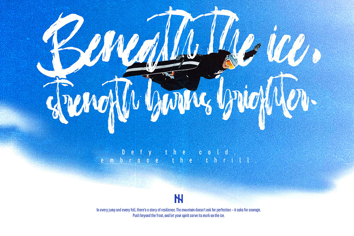 Ensticha - Dry Brush Script, a Handwritten Font by Inviline.co (Photo 8 of 9)