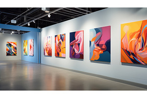 abstract art wall ai generated, an Arts & Entertainment Photo by pikepicture