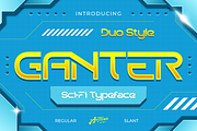 Ganter - Sci-fi Typeface, a Sans Serif Font by Artisan Themes (Thumbnail 1 of 10)