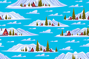 Rural houses in mountains among snow, an Object Illustration by Vectorbuum (Thumbnail 2 of 3)