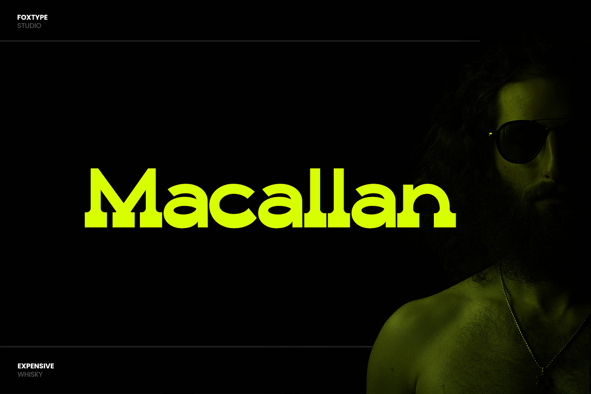 Macallan Decorative Typeface, a Sans Serif Font by Foxtype (Photo 1 of 7)