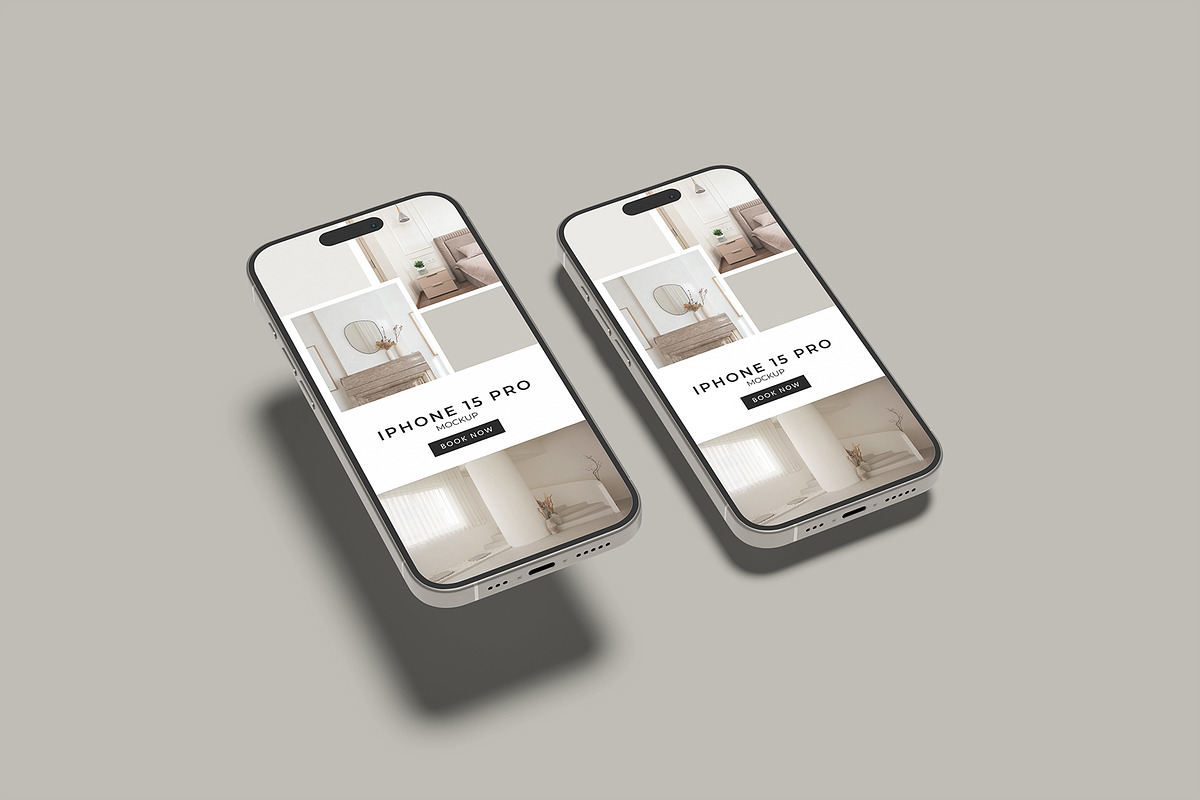 iPhone 15 Pro Mockup, an iPhone Mockup by Bangdastudio (Photo 6 of 7)