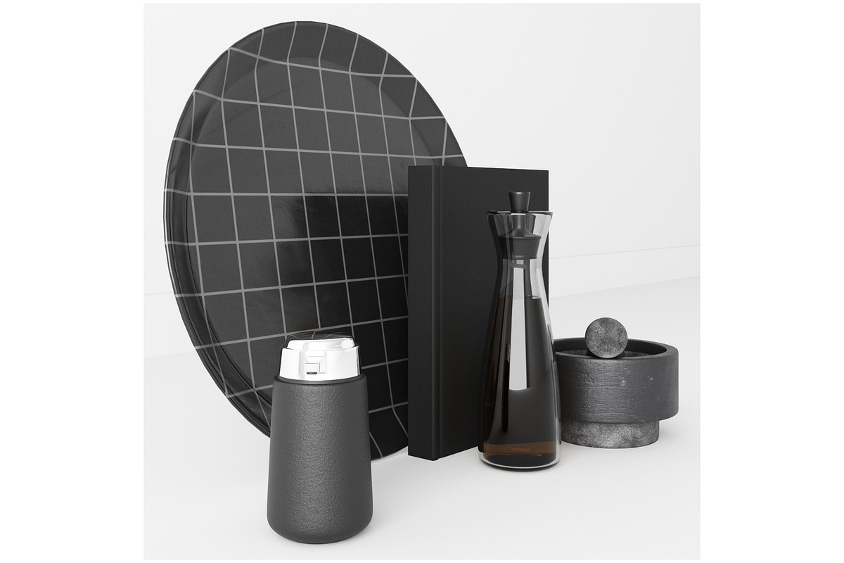 Kitchen Ethan Accessories, a Furniture 3D Model by 3DCargo (Photo 4 of 8)
