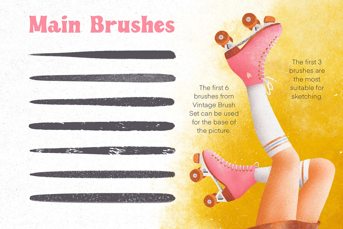 Texture Brush Set for Procreate, a Brush Add-On by Maria Summer (Photo 3 of 8)