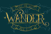 Wanderlust:Vintage Display Font, a Font by WanderlustLens (Thumbnail 6 of 7)