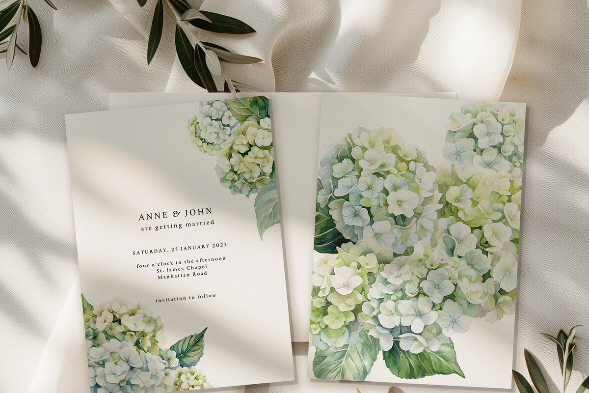 Hydrangeas Dreaming - Watercolor, a Decorative Illustration by ThaismotaCreativeCo (Photo 5 of 9)