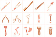 Beauty & Spa Color Icon Set, a Solid Icon by NatalieArtShop (Thumbnail 9 of 11)