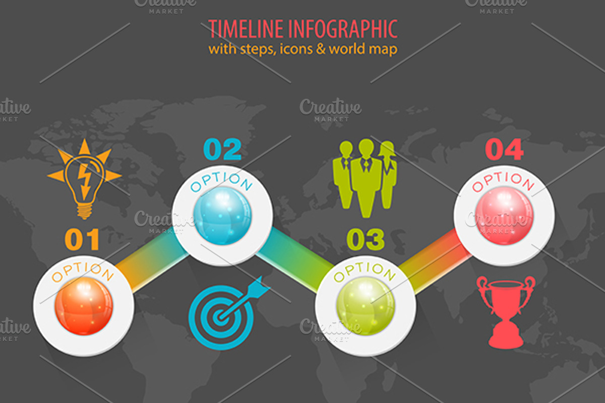 Business Timeline Infographics, a Technology Illustration by TAlex (Photo 3 of 6)
