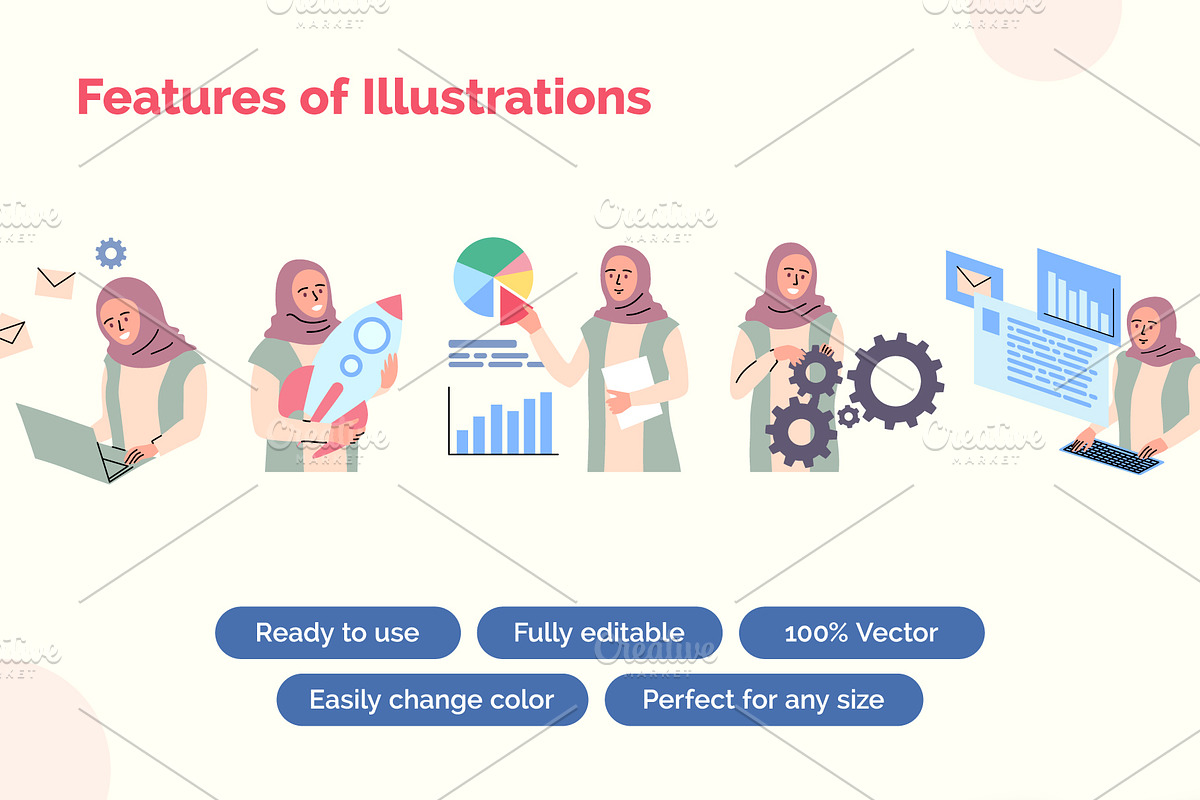 Muslim Female Entrepreneurs, an Object Graphic by 35lab (Photo 3 of 7)