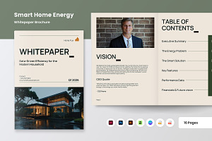 Home Energy Efficient Whitepaper, a Brochure Template by productype1