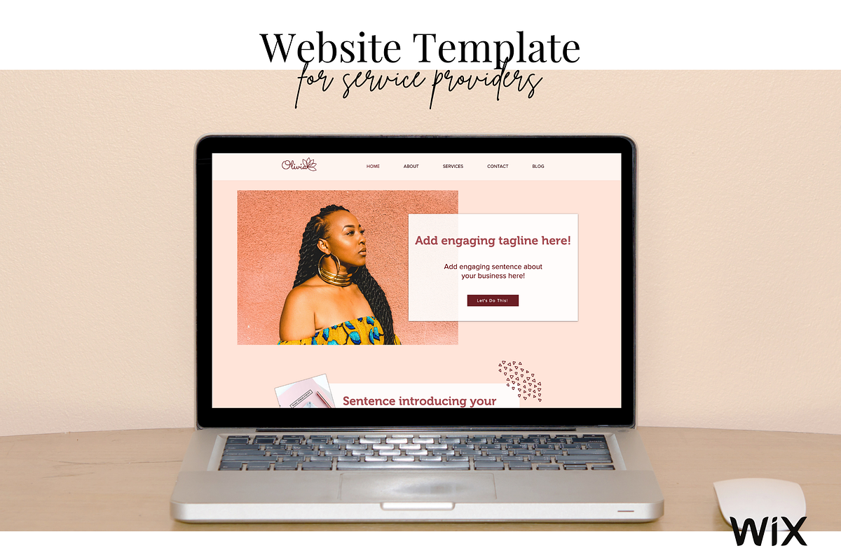 Wix Website Template Olivia, a Websites & App Template by Joanna Lane Designs (Photo 1 of 5)