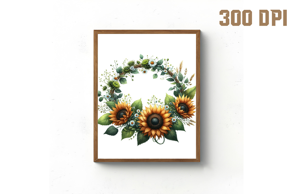 Watercolor Sunflower Sunny Day Clipa, an Illustration by Libby Wishes (Photo 5 of 11)