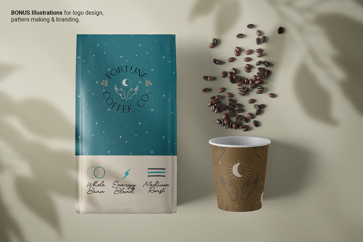Mystic Seamless Patterns & Elements, a Pattern Graphic by Tay Rho Design Shop (Photo 4 of 8)