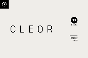 CLEOR - Unique Display Font Family