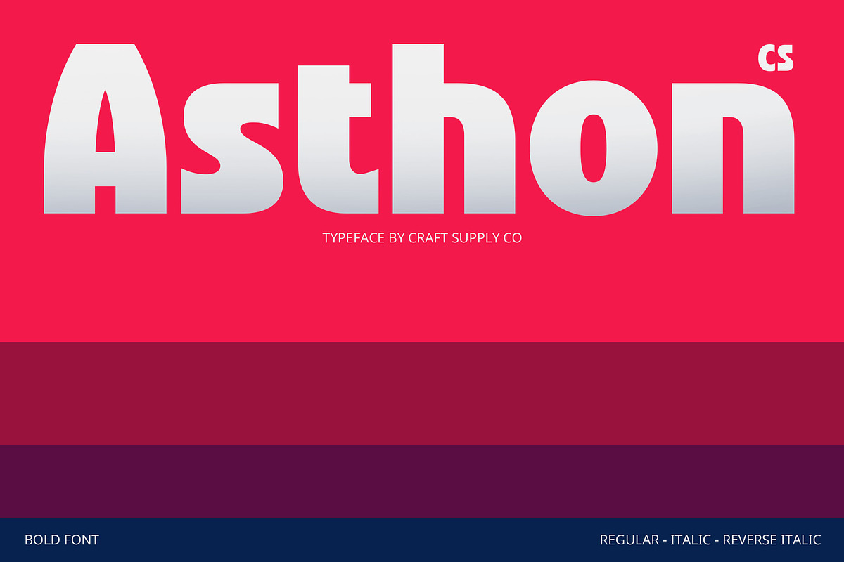 CS Asthon – Bold Font, a Sans Serif Font by Craft Supply Co. (Photo 1 of 8)