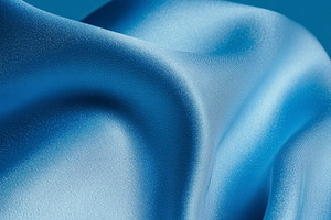Blue satin fabric displaying soft waves and luxurious folds crea, a Photo by Studio ANNA