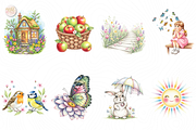 Watercolor Spring Floral PNG Clipart, an Object Illustration by KennedyStudio (Thumbnail 2 of 5)