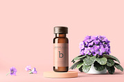 Amber Glass Vial Bottle Mockups, a Cups & Container Mockup by pmvch (Thumbnail 10 of 20)