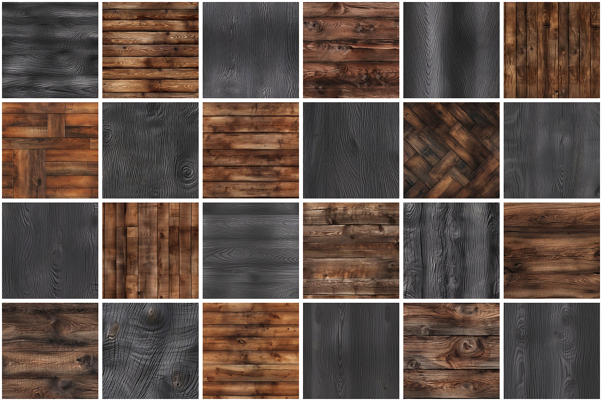 Vintage Wood Texture Seamless Patter, a Pattern Graphic by Forhadx5 (Photo 6 of 6)