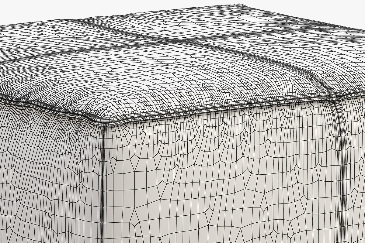 Joybird Lyle Leather Ottoman, a Furniture 3D Model by 3dmitruk (Photo 26 of 30)