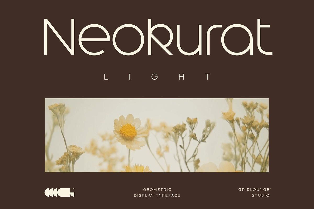 Neokurat — Light, a Sans Serif Font by Gridlounge (Photo 1 of 14)
