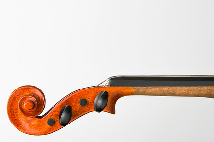 Violin neck shot closeup containing violin, music, and neck, an Arts & Entertainment Photo by SergeKa