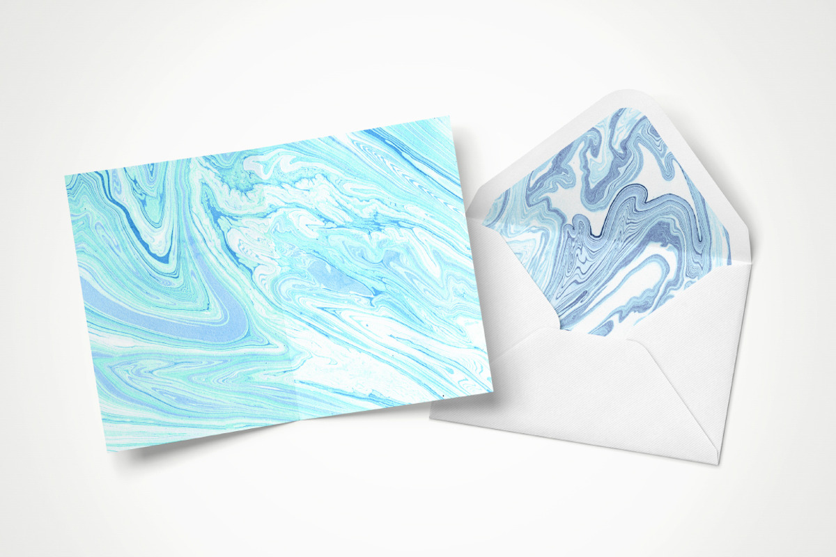 Marbling Paper Textures, a Texture Graphic by QueenDesigns (Photo 5 of 5)