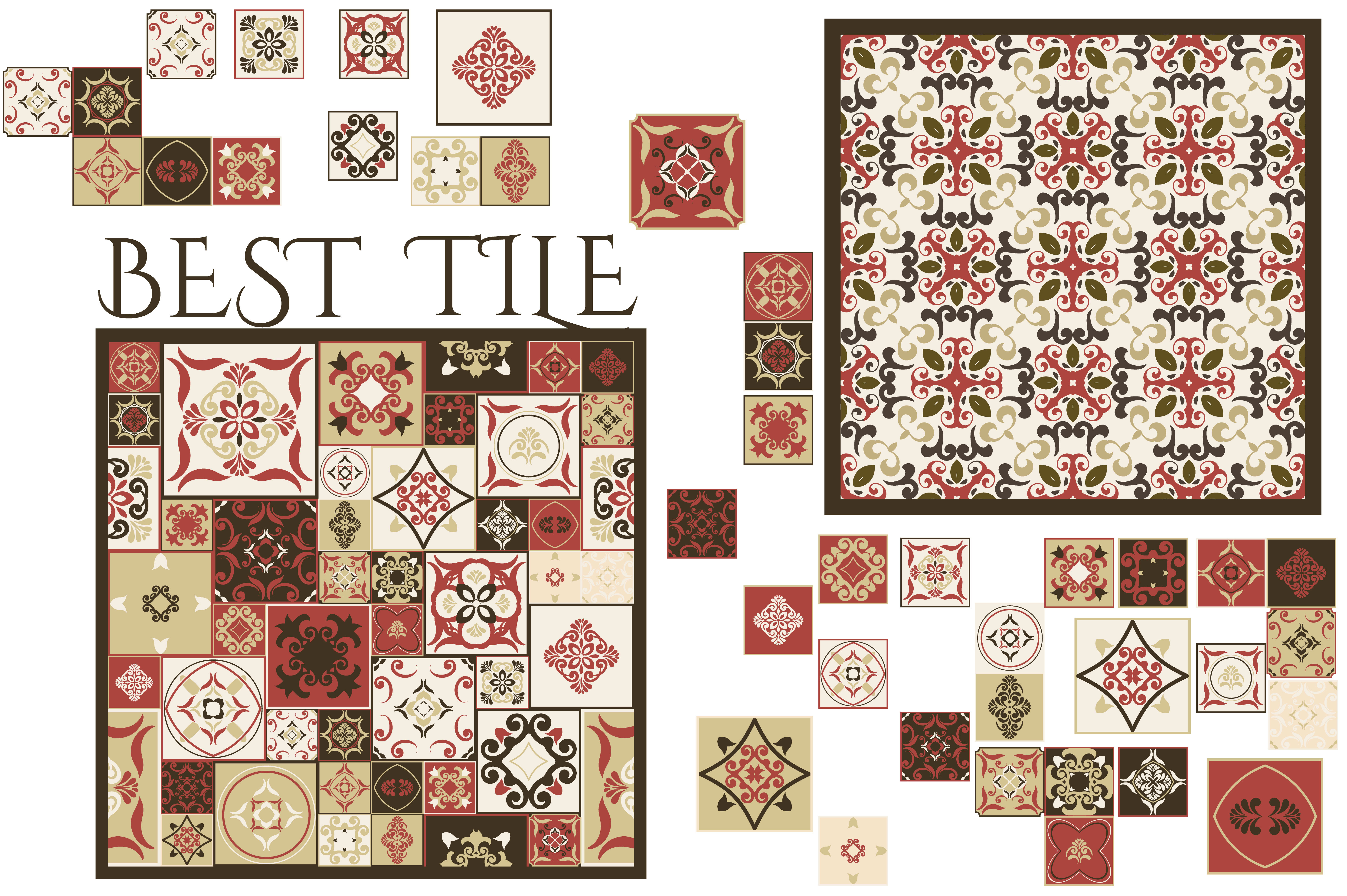 Tile PATTERNS from Moroccan tiles, a Pattern Graphic by DeMih