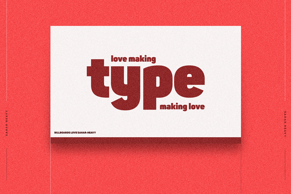 Sahar Heavy (Roman & Italic), a Sans Serif Font by Lella7 (Photo 8 of 15)