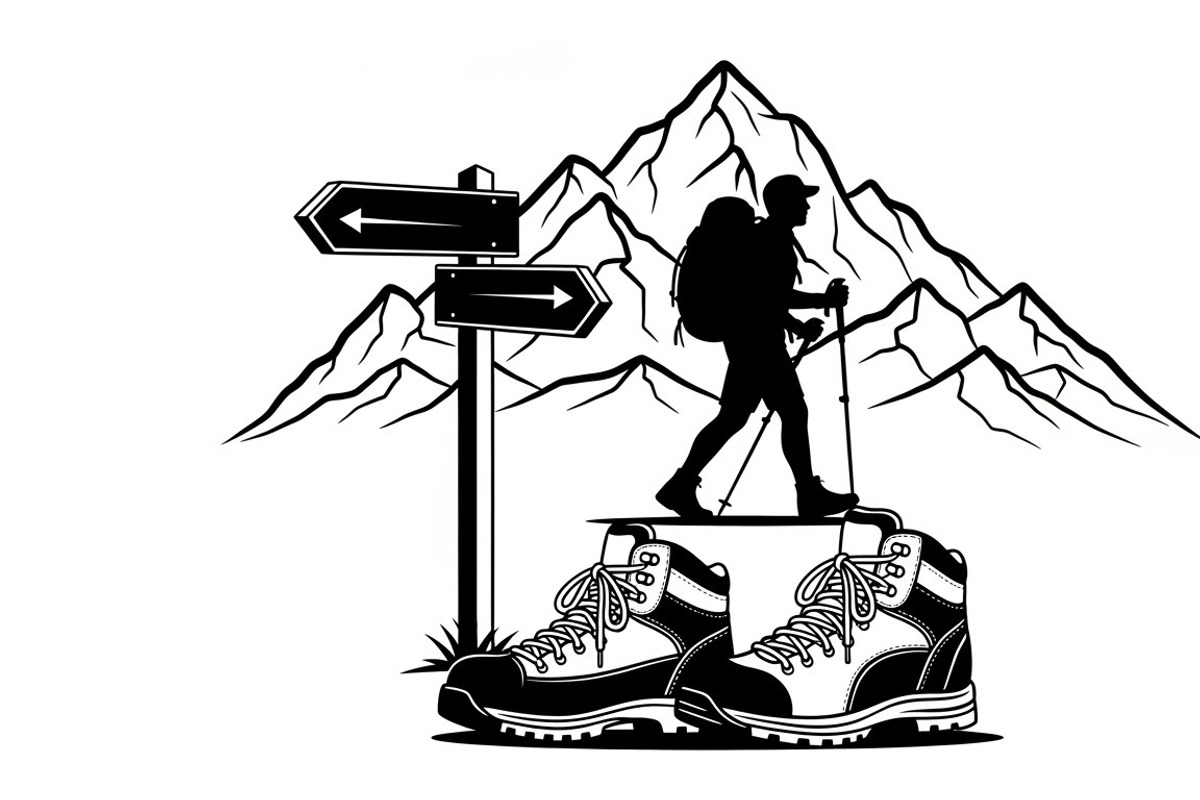 Hiking Adventure Silhouette Bundle, an Illustration by yasushie (Photo 41 of 51)
