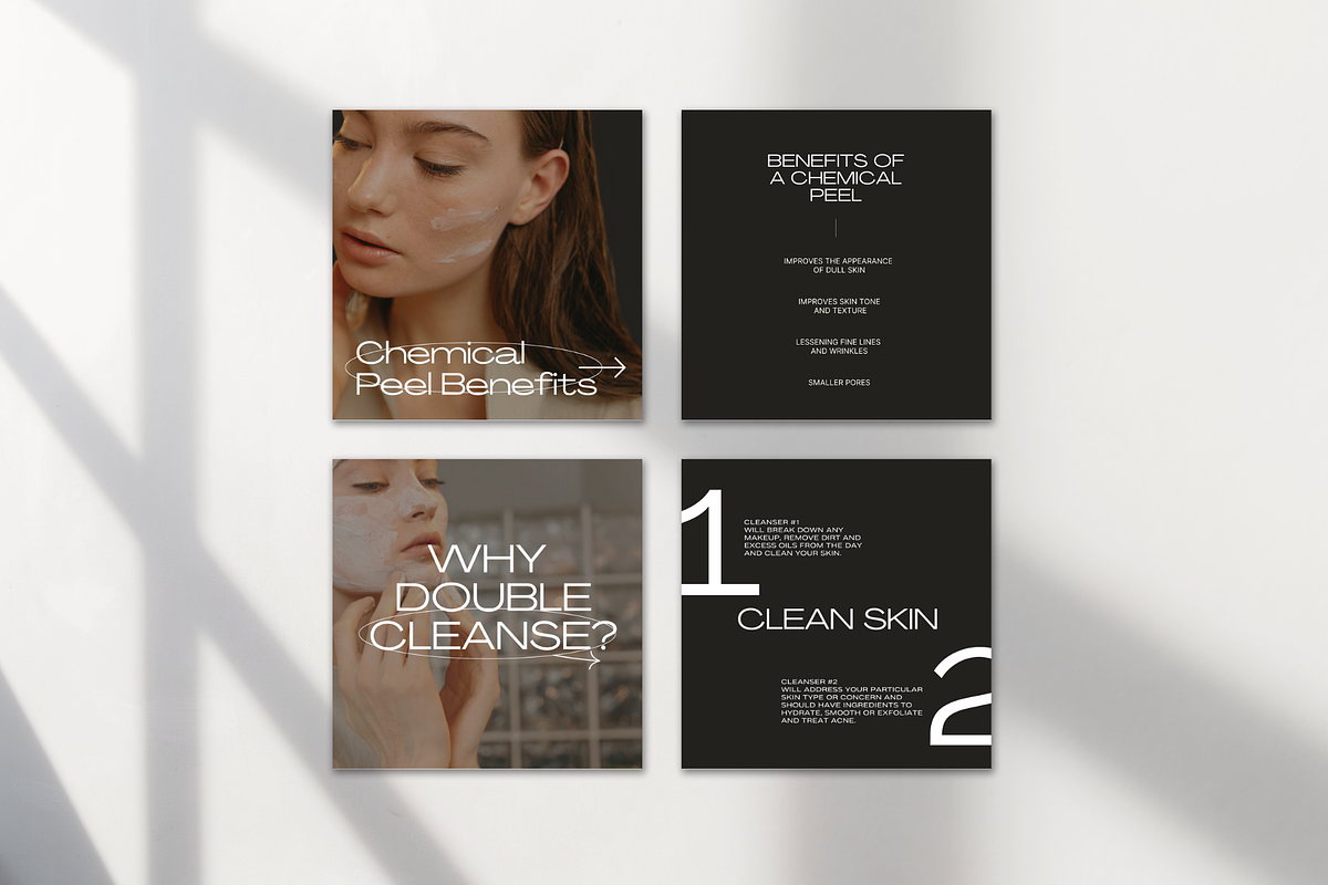 Skincare Instagram Templates Canva, a Social Media Template by Design Driven Media (Photo 4 of 8)