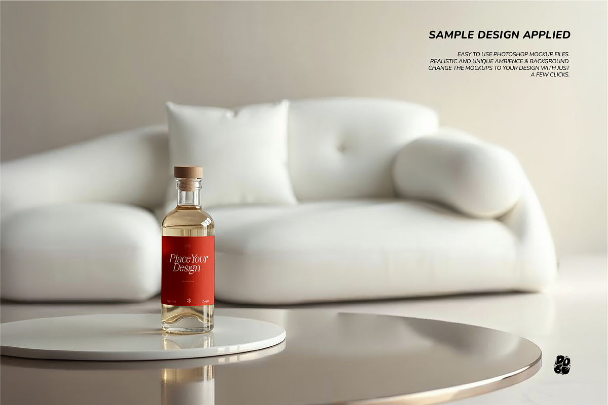 Glass Bottle Mockup Set - Vol. 2, a Packaging Mockup by DOBE Studio (Photo 9 of 11)