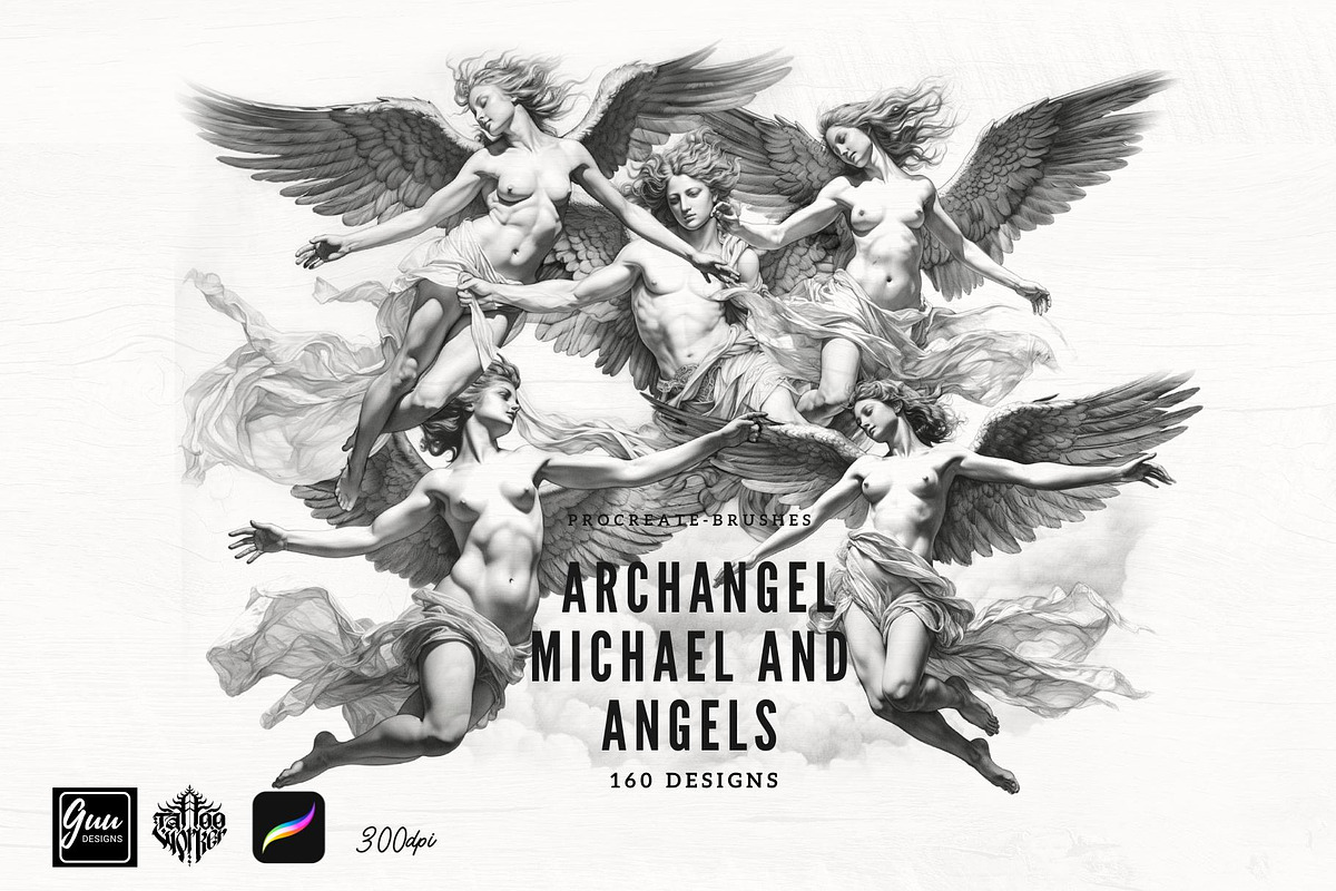 Archangel Michael and the angels, a Brush Add-On by TaKong Magics (Photo 1 of 9)