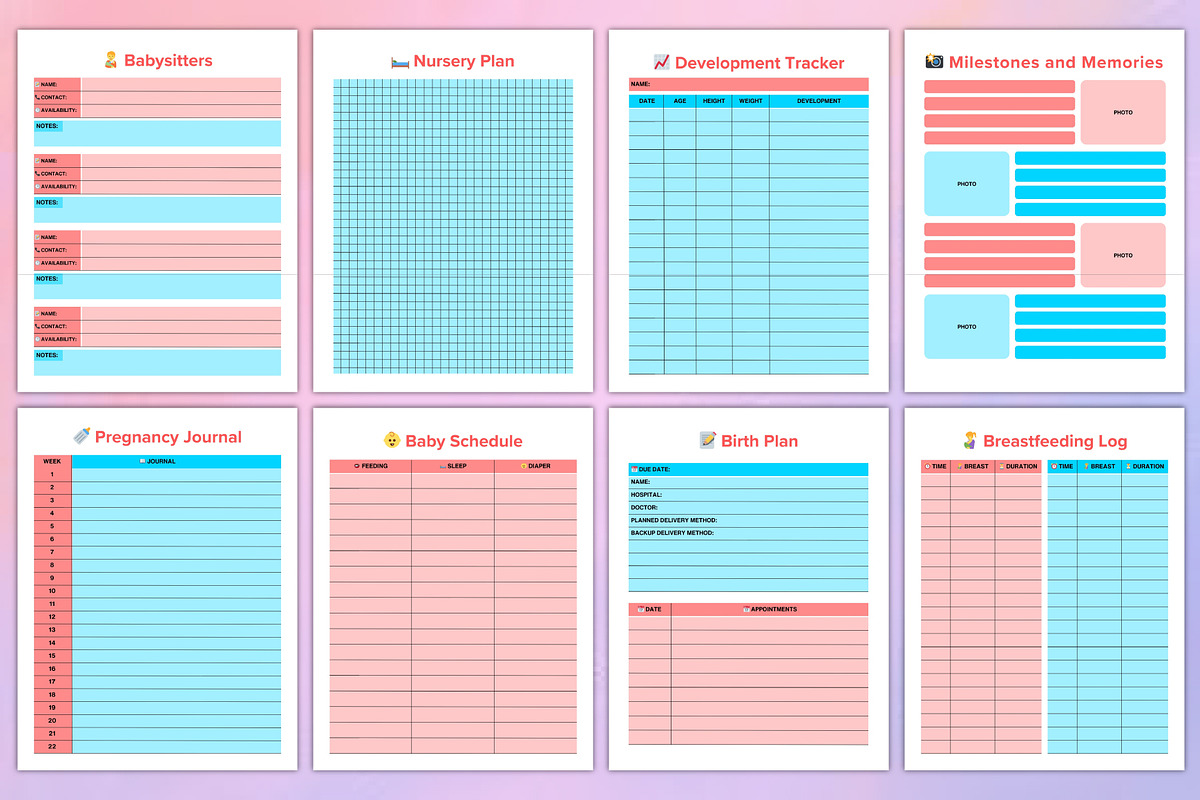 Mom Planner Canva, a Print Template by Designmela01 (Photo 8 of 8)