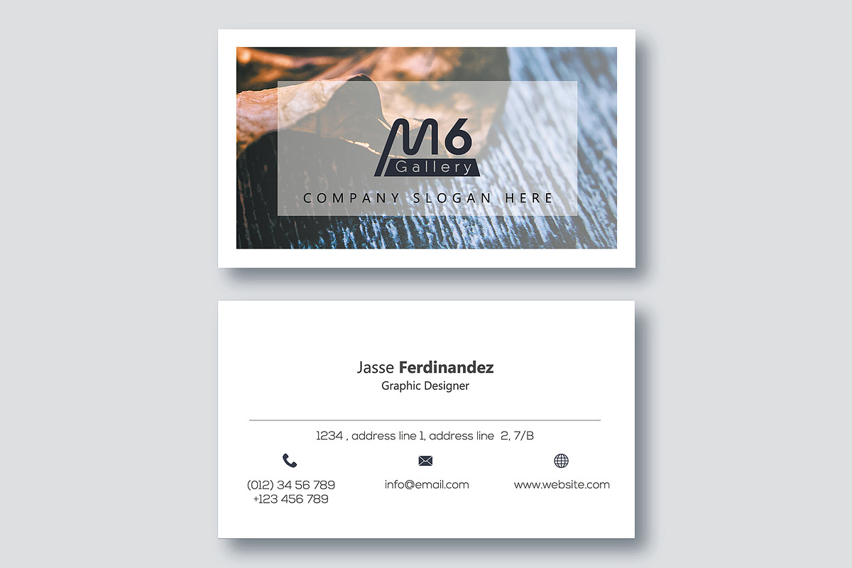 Nature Business Card Template- S31, a Business Card Template by M6 Gallery (Photo 3 of 4)