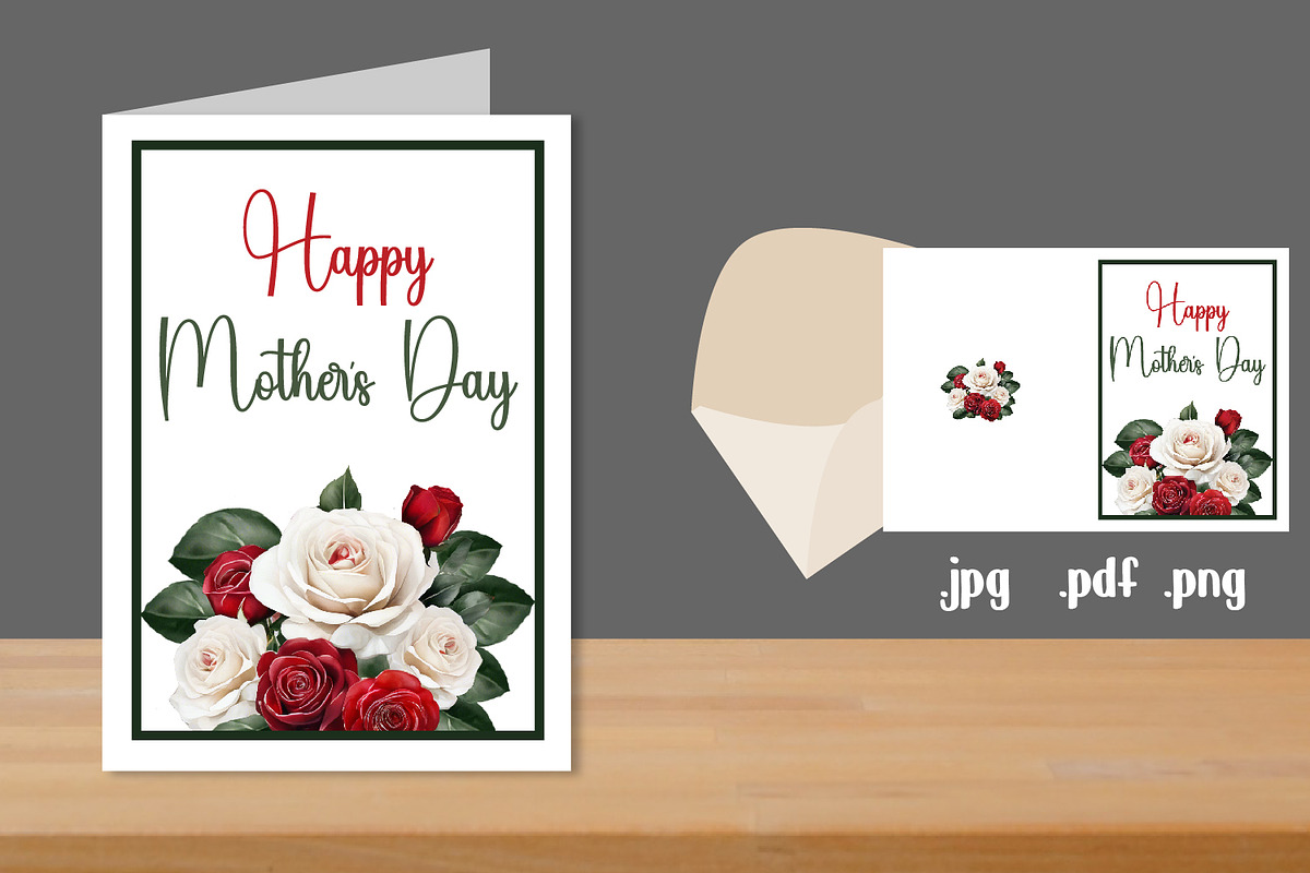 Mother's Day Printable Card, a Card Template by adelaide
