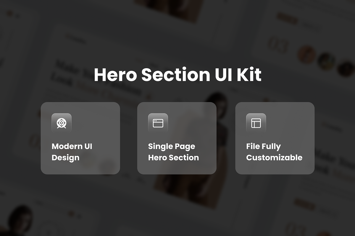 Laudra - Fashion Hero Header, an UI Kit Template by SquidPixey (Photo 3 of 3)