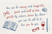 La Bohème whimsical handmade script, a Script Font by alenaganzhela (Thumbnail 4 of 12)