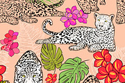 Jungle life pattern design, a Pattern Graphic by NatArt (Thumbnail 3 of 4)