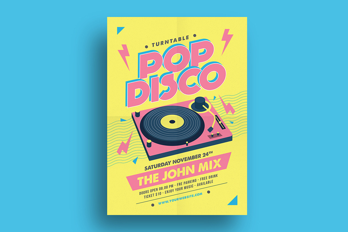 Pop Disco Flyer, a Flyer Template by Guuver (Photo 1 of 3)