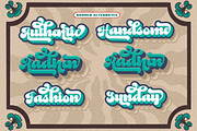 Vintage Retro Font - Radhen, a Script Font by Letter Fresh (Thumbnail 6 of 9)