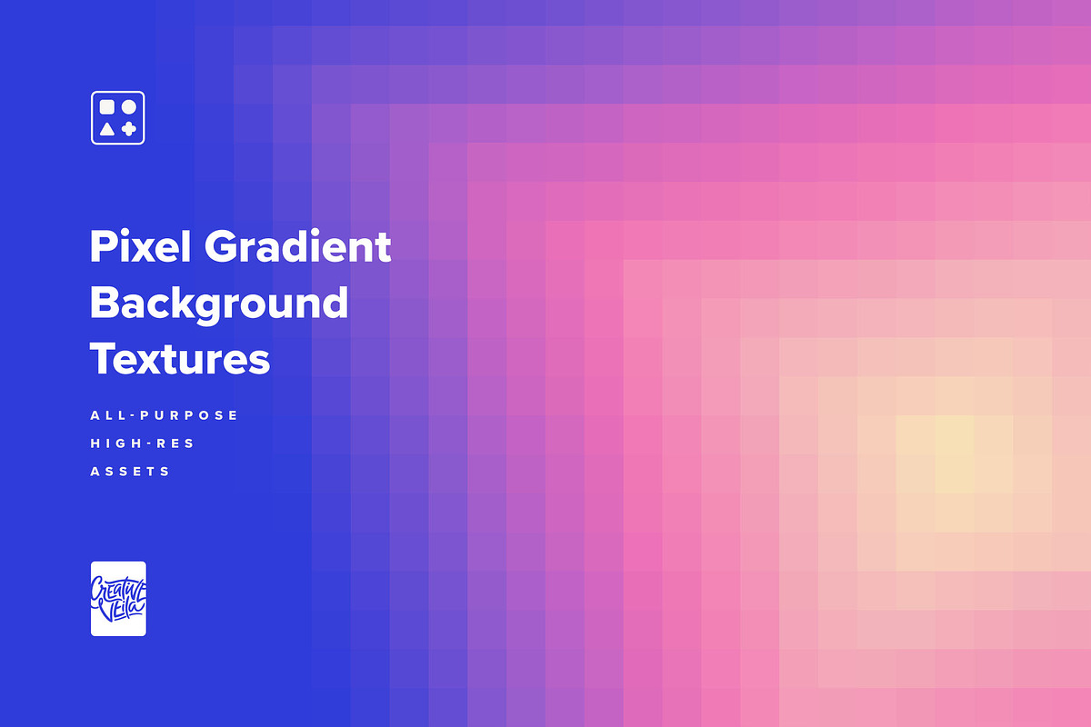 Pixel Gradient Background Textures, a Background Graphic by Creative Veila (Photo 6 of 11)