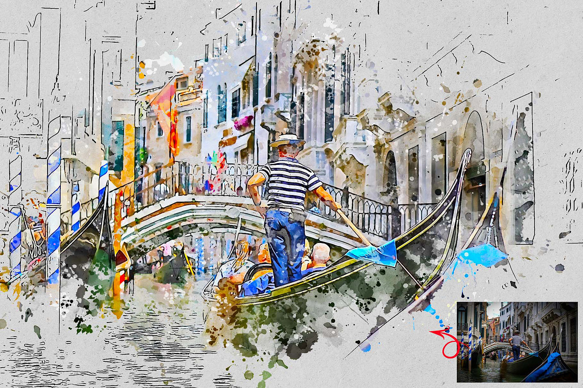 Urban Sketch Art Photoshop Action, an Action Add-On by MRI STUDIO (Photo 5 of 11)