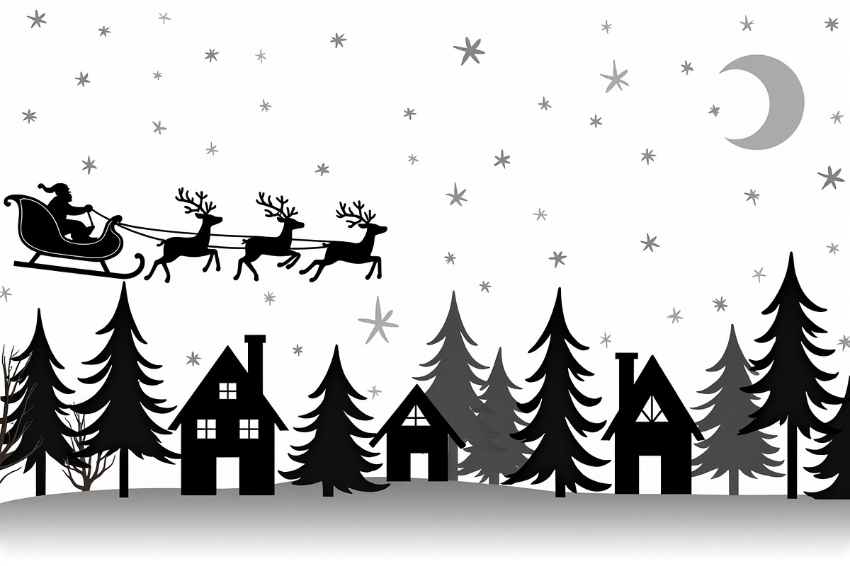 Christmas Sky Vector Collection, an Illustration by jahid234 (Photo 19 of 20)